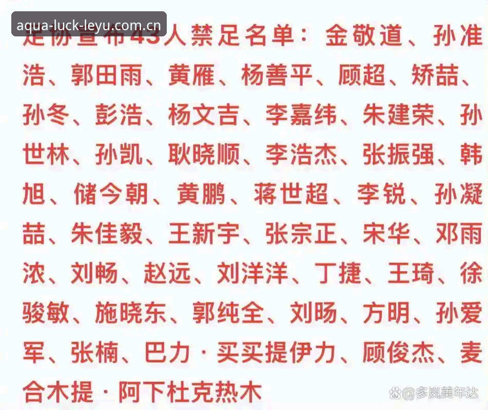 乐鱼sport入口 足协第三批禁足名单数据核验深度评测:乐鱼体育平台赛程回溯与信息对照体验